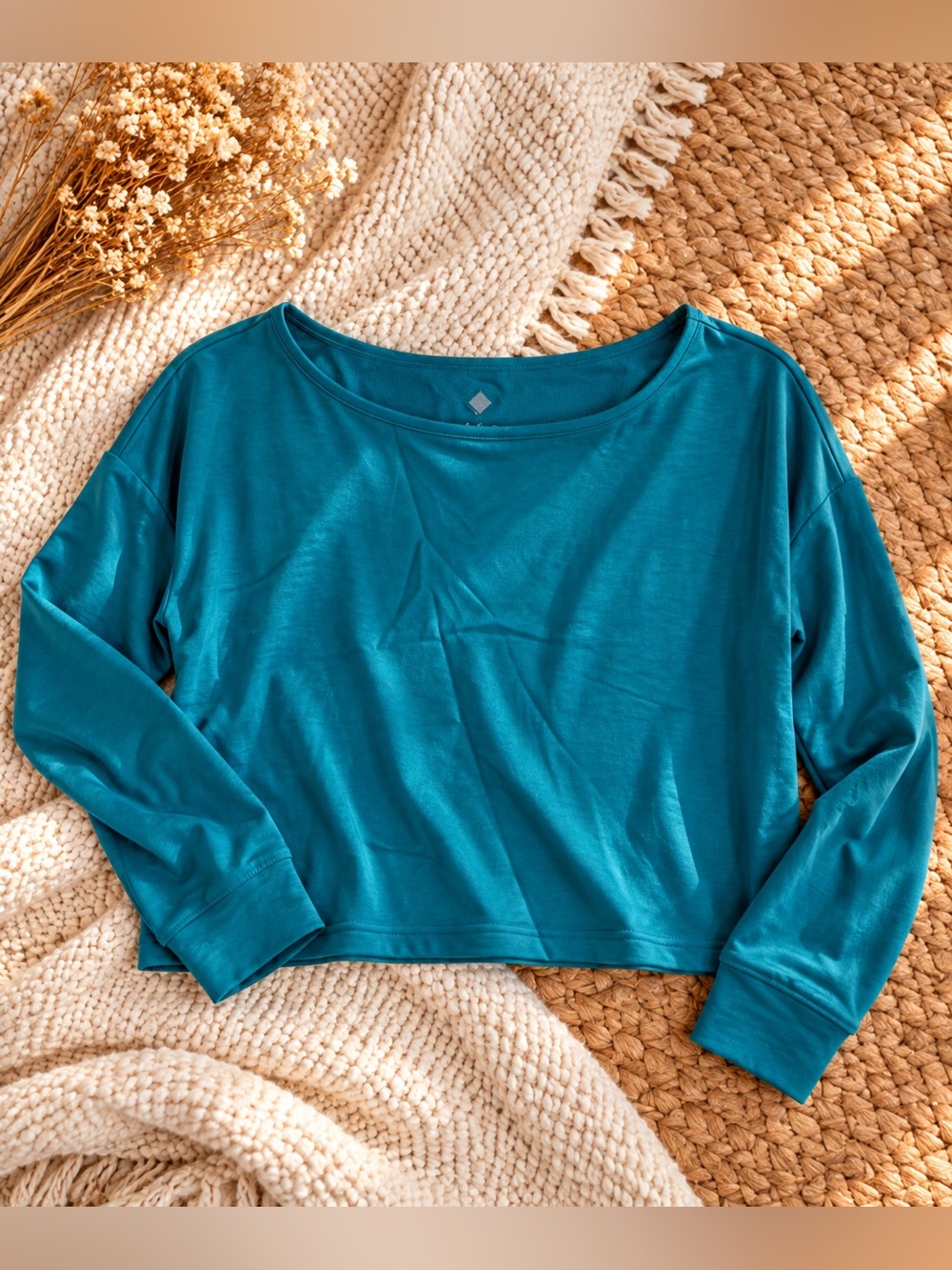LuLaRoe Rise Balance Convertible Off Shoulder Top XS Turquoise